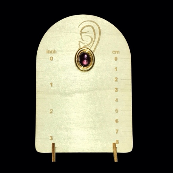 Retro MONET Meets Fabulous Purple Gem Earrings - Picture 4 of 9